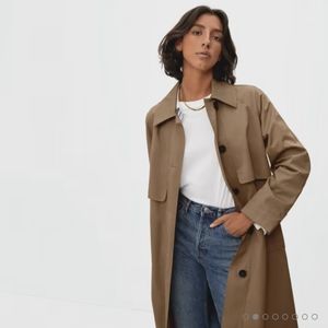 NWOT Everlane Tan Trench Long Mac Coat